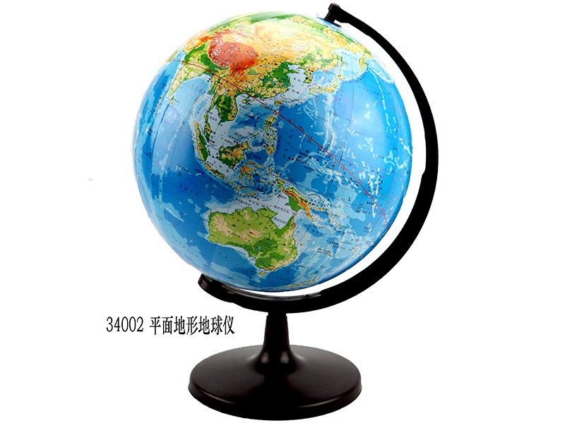 平面地形地球儀