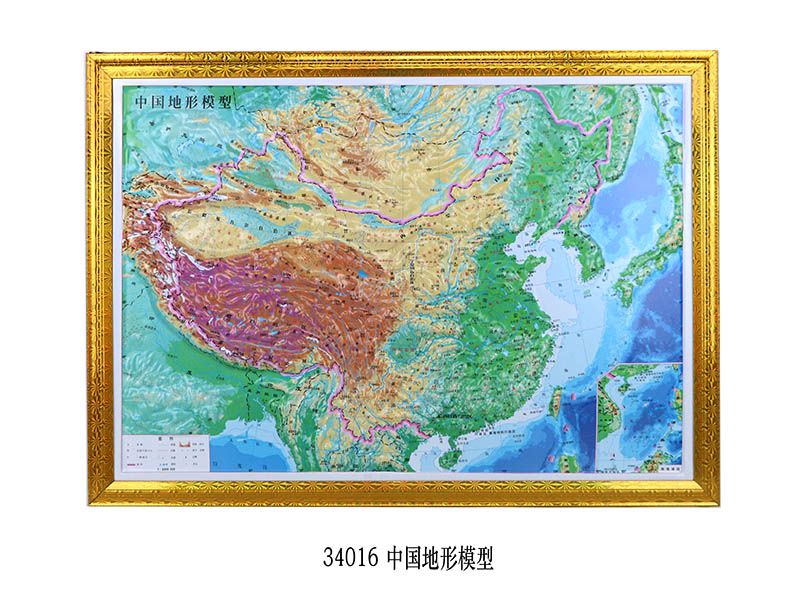 中國地形模型