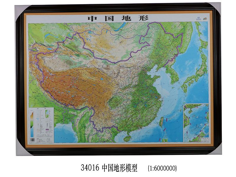 中國地形模型